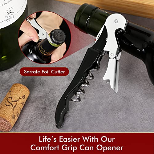 Professional Waiter Corkscrew Wine Openers Set (4 PCS),Upgraded With