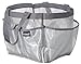 Quick dry nylon Shower caddy mesh net 7 pockets tote organizer glamour bag 2 handles Bigger Size ~10 in x 8 in x 8 in for College dormitory bathroom accessories gym condo beach baby diaper bag - SILVER GREY