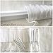 ZHH Handmade Embroidered Openwork Panels 59 by 70-inch Cord Crochet Curtain,Polyester White Sheer