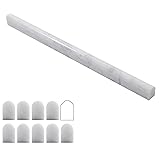 Lovdeco Carrara White 3/5" X 12" Marble Pencil