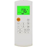 Replacement Remote Control for Midea MRCOOL FRIMEC Klimaire AC Air Conditioner RG57B1/BGE RG57B2/BGE RG57B/BGE RG57/BGE RG57A/BGE RG57A6/BGEF RG57A7/BGEF RG57A6/BGEFU1 RG57E1/BGEU1 RG57H3/BGEFU1