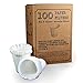 canFly Premium Disposable Paper Filters for K-Carafe Reusable Coffee Filter for 4-CUP (100)