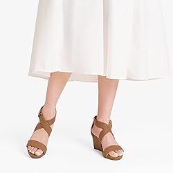 DREAM PAIRS Women's Sandi Ankle Strap Open Toe