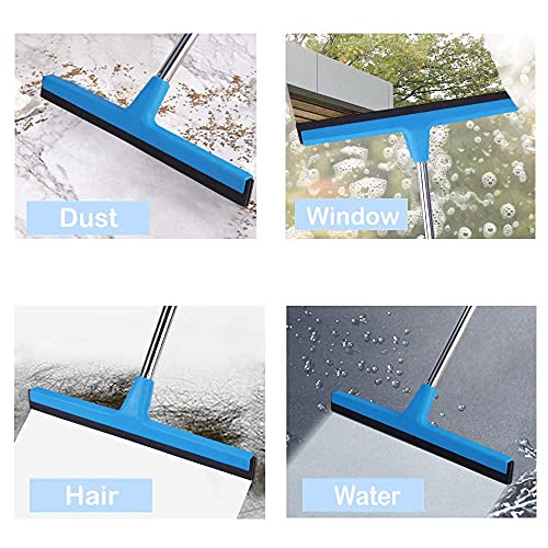 Floor Squeegee with Long Handle 51" Extendable Concrete Floor Cleaner