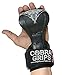 Cobra Grips PRO Weight Lifting Gloves Heavy Duty Straps Alternative Power Lifting Hooks Best for Deadlifts Wrist Wraps Support Bodybuilding (PRO Model for Men One Size, Black Rubber V2)