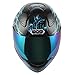 Motorcycle Street Bike Blue Dragon Full Face Adult Helmet