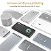 EasyAcc 2nd Gen 15000mAh Brilliant Power Bank (4.8A Smart Output) Portable External Battery Pack 3 USB Ports Travel Charger -Black and Gray