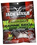 Jack Link's Beef Jerky, Jalapeno Carne Seca, 3.25-Ounce Bags (Pack of 4)
