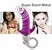 Female Masturbation Vibrators Dildo Triple Stimulation Adult Sex Products (Purple)