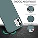 ANTTO Compatible with iPhone 11 Case, Liquid Silicone Cases Shockproof Cover Internal Microfiber Gel Rubber Drop Protection Bumper for 6.1 Inch 2019-Midnight Green