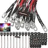 VISSQH Pack Of 160 Black LED Diode Lamp Holder, 5 Mm LED Plastic Clip Holder, LED Mounting Clip, LED Diode Socket, LED Light Emiting Diode Mounting Frame, Mounting Ring (Cylindrical - View #10