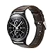 iBazal Gear S2 Classic Leather Band, Vintage Series Gear S2 Classic Band Replacement Genuine Leather Strap Compatible for Samsung Galaxy Watch 42mm/Gear Sport/Gear S2 Classic SM-R732/R735- Coffee