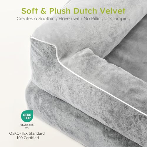 CWAWZ Cama XXL para Perros Extra Grandes, Cama ortopédica Gigante para Perros con Espuma viscoelástica con Gel refrescante, Cama Impermeable para Perros con Funda extraíble y Lavable, sofá Cama para