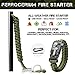 Brame Ferro Rod 6 inch x 1/2 inch Fire Starter and Emergency Bracelet with Compass and Whistle, Fire Starting Survival Gear HSS Steel Scraper Ferrocerium Rod Kit with 9 ft Paracord and Carabinerthumb 1