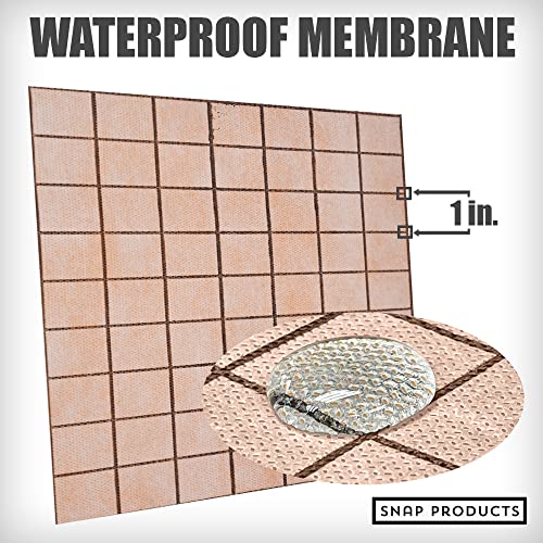 Waterproof Membrane Underlayment 108 sq ft 12 Mils Thick Bathroom