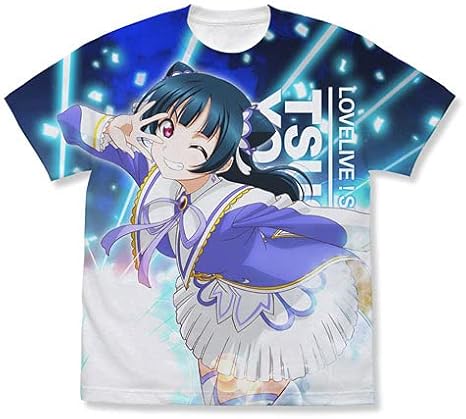 Amazon ラブライブ サンシャイン 津島善子 フルグラｔ ｏｖｅｒ ｔｈｅ ｒａｉｎｂｏｗ ホワイトｍ アニメ 萌えグッズ 通販