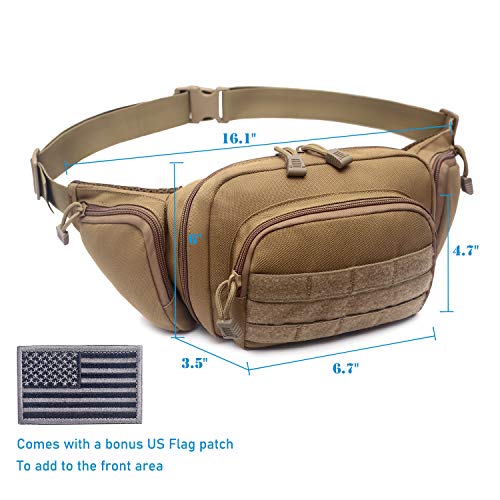 Concealed Pistol Fanny Pack Waist Bag Gun Holster Fits 1911 and More