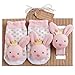 Mud Pie Bunny Wrist Rattle Sock Set, Pink