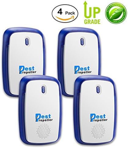 Ultrasonic Pest Repellent Plug-[2018 UPGRADED]-Mouse Repellent &amp; Mosquito Repellent Electronic Indoor Repeller with Night Light for Cockroach,Rodents,Fruit Flies,Roaches,Ants,Spiders,Fleas,Mice
