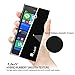 Nokia Lumia 730 / 735 Case, J&D [Ultra Slim] Lumia 730 735 Case [Slim Fit] [Matte] Premium Protective Case for Nokia Lumia 730 735 (Black)