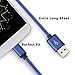 BEST4ONE, Type-C Cable 6ft, 2-Pack USB-C to USB-A Cord Durable Braided with 56k Resistor Fast Charging for Samsung Galaxy S8/S8 Plus, LG G6 G5, Google Pixel Nexus 5X 6P, Asus Zenfone 3, More (Blue)