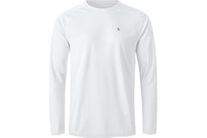 JHMORP Men's UPF 50+ Sun Protection UV Shirts Quick Dry Lightweight Outdoor Hiking T-Shirt Long Sleeve Activewear Tops