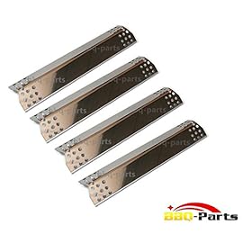 Hongso SPZ371 (4-pack) Stainless Steel Heat Plate Replacement for Gas Grill Model Master Forge 1010037, 1010048 (14 7/8″ x 3 1/4″)