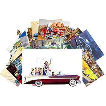 Postcard Set 24 Cards Classic Cars Vintage Ads #vintage #european #sports #cars  Postcard Set 24 Cards Classic Cars Vintage Ads