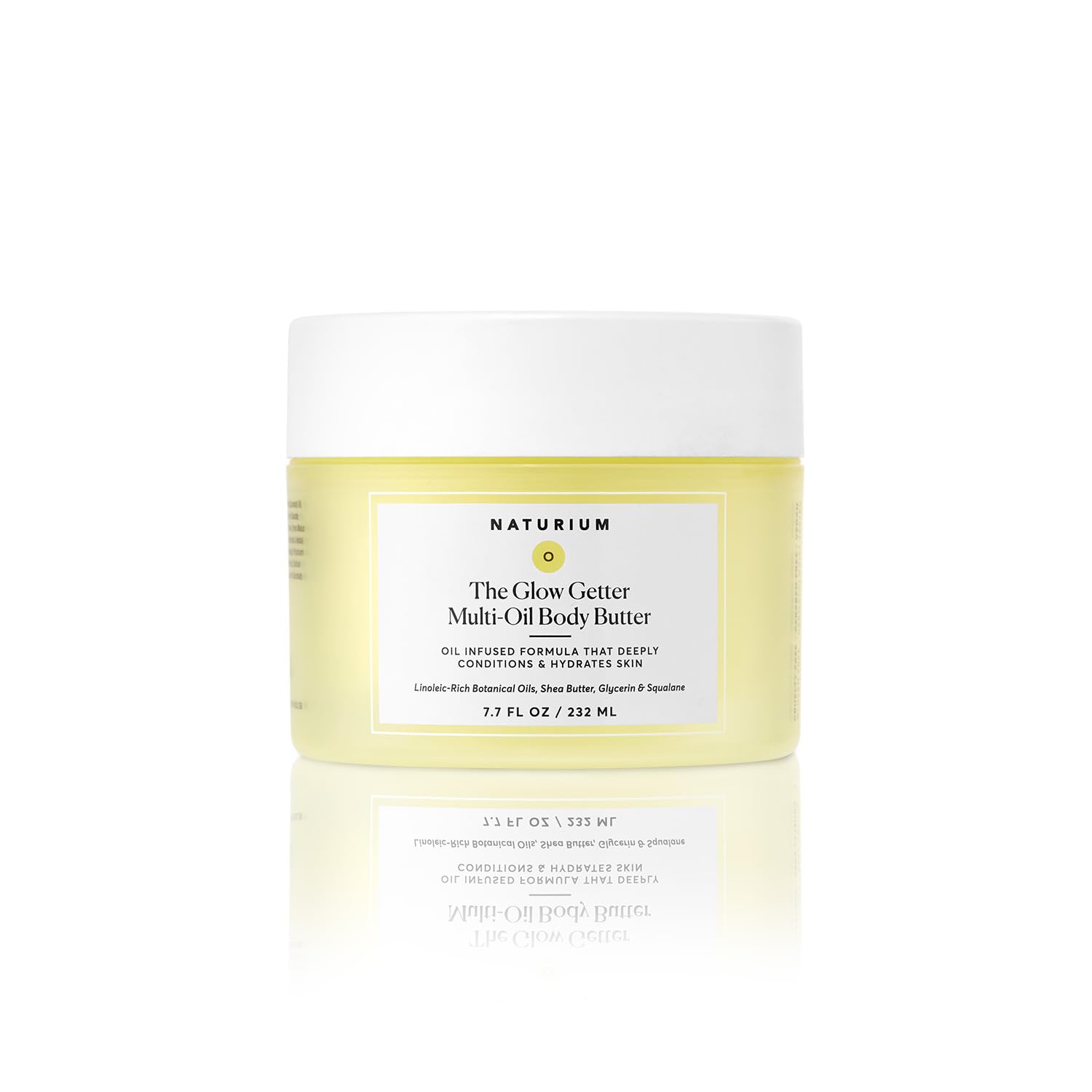 Naturium The Glow Getter Whipped Multi-Oil Body Butter, Firming Cream & Body Moisturiser with Shea Butter, 7.7 fl oz