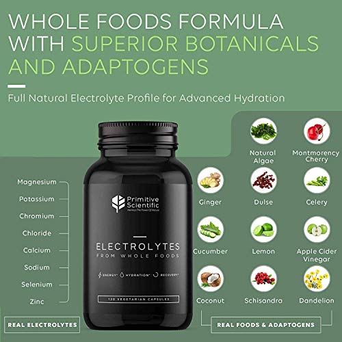 Primitive Scientific Whole Food Electrolyte Supplements (120 Vegetarian
