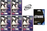 69MODE Blue69 1Pill - New Adams Secret 3000 5Pill 100% Natural Male Libido Performance Enhancement with Adam's Secret Original Inner Seal (69MODE(1) AD3000(5))
