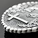 Q&Q Fashion Men Retro Silver Western Cowboy Prayer Cross Horse Oval Concho Scroll Belt Buckle