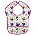Disney Minnie Mouse Easy Wipe Toddler Bib with Crumb Catcher 4 Pack