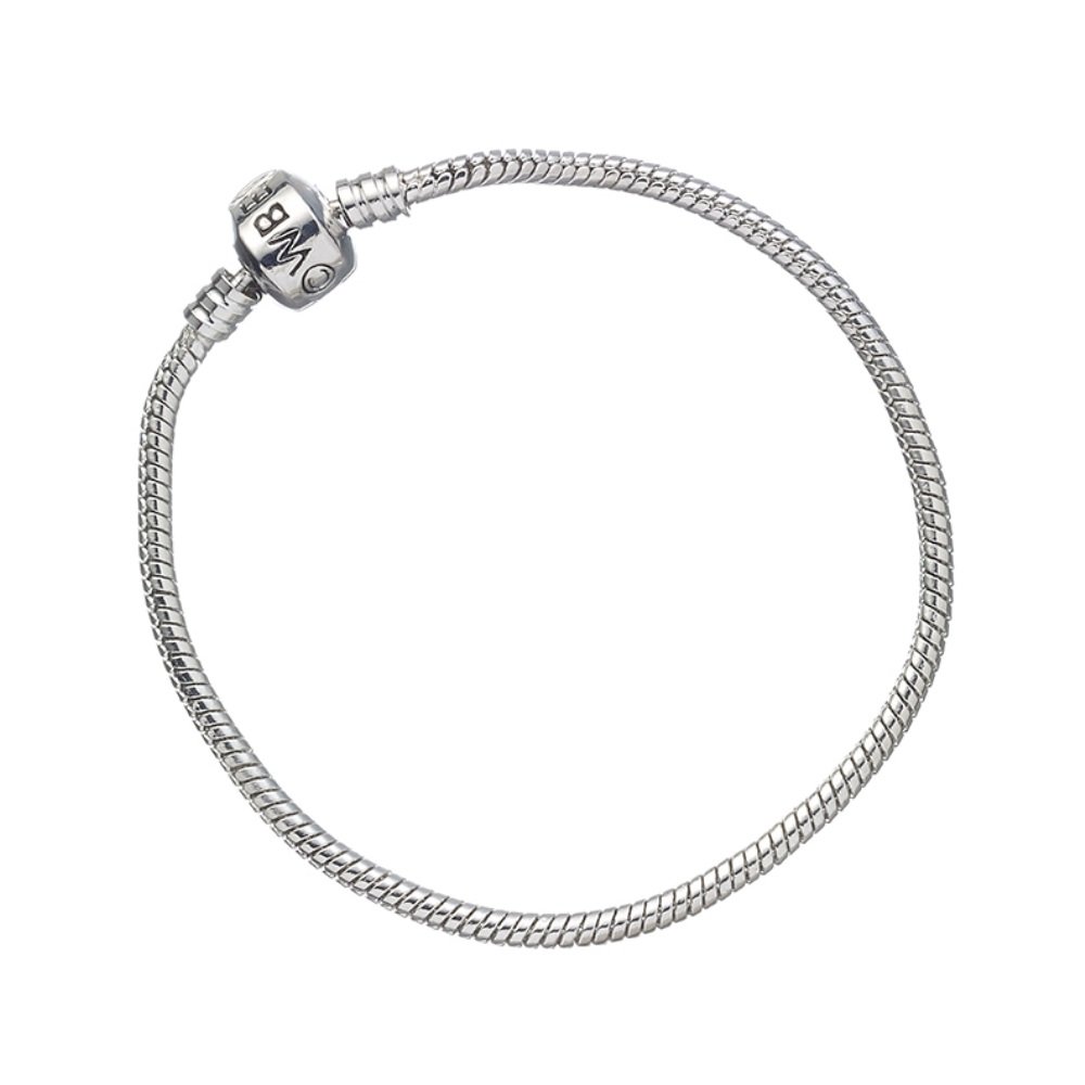 The Carat Shop XS- Child Size 17cm Official Harry Potter Jewellery Silver Charm Bracelet for Harry Potter Slider Charms