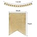 YIYATOO 14.5ft,15pcs DIY Vintage Burlap Banner Hand Painted Decoration for Wedding, Birthday and Kids Party ,2 pack