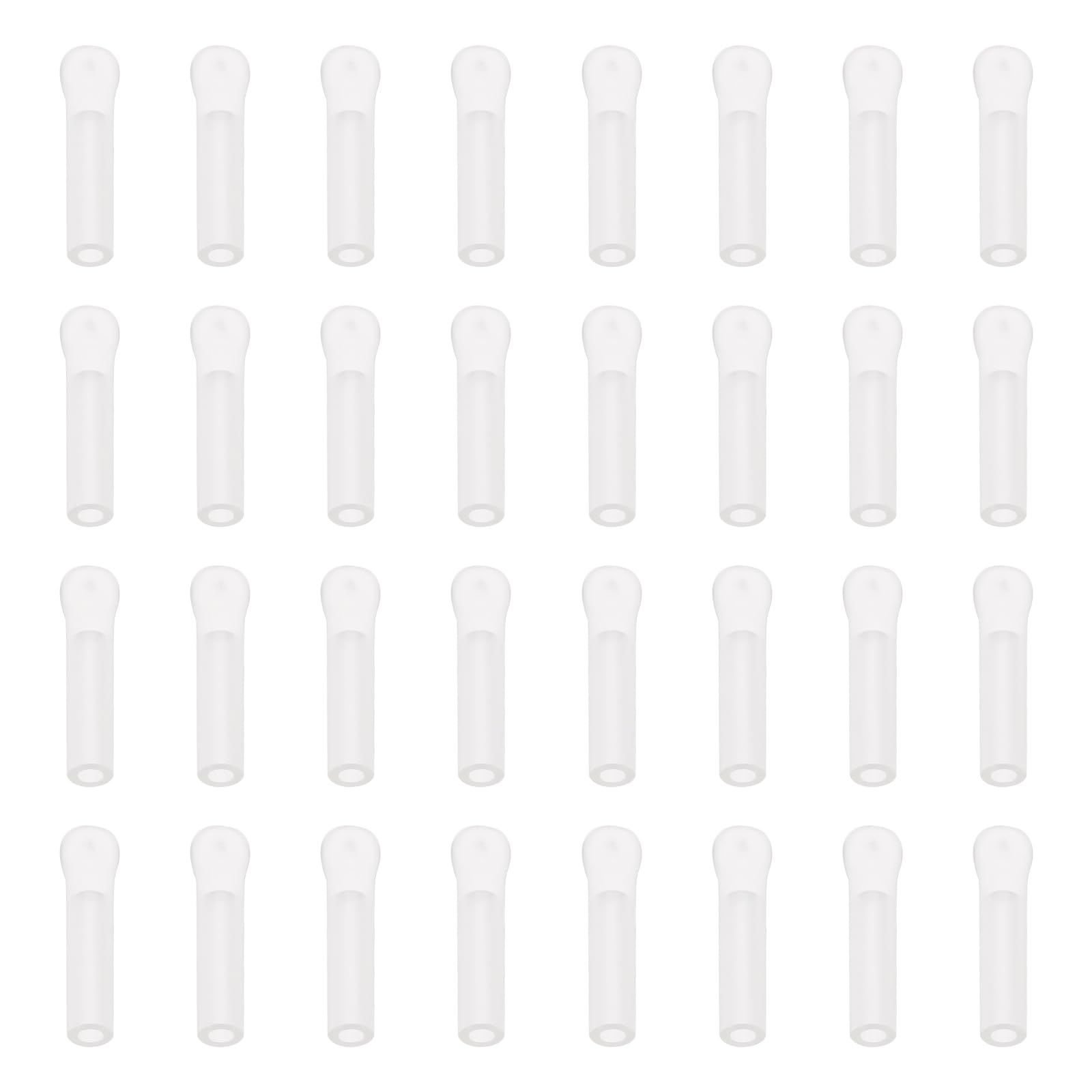 OTOTEC 60Pcs Clear Transparent Silicone Float Quick Change Fishing Tackle Wagler Float Adaptors Carp Match Floats Replacement Parts 2CM