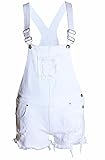 LIREROJE Women's Ripped Denim Shortalls Jeans