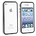 Leegoal(TM) White and Black Premium Bumper Case for Apple iPhone 4