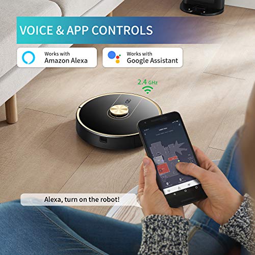 UONI V980Plus Robot Vacuum Cleaner and Mop Combo with LIDAR Mapping