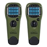 Thermacell Mosquito Repellent Outdoor & Camping Repeller Device (Olive), 2-Pack Kit with 6 Mats + 2 Cartridges