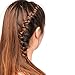 Honbay 40PCS Women Fashion Hip-Hop DIY Braid Rings for Hair and Dreadlocks,Golden and Silver