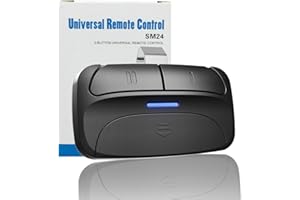 EZYOPENTECK Universal Garage Door Opener Remote Compatible with LiftMaster Chamberlain Genie Craftsman Linear Wayne Dalton Overhead Door and More has Learn Button or Dip Switch