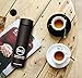 Stainless Steel TRAVEL MUG - TEA INFUSER Bottle - Double Wall Insulated HOT COFFEE THERMOS - Cold FRUIT INFUSED Tumbler - Leak Proof PORTABLE WATER FLASK with Easy-Clean Lid 17oz