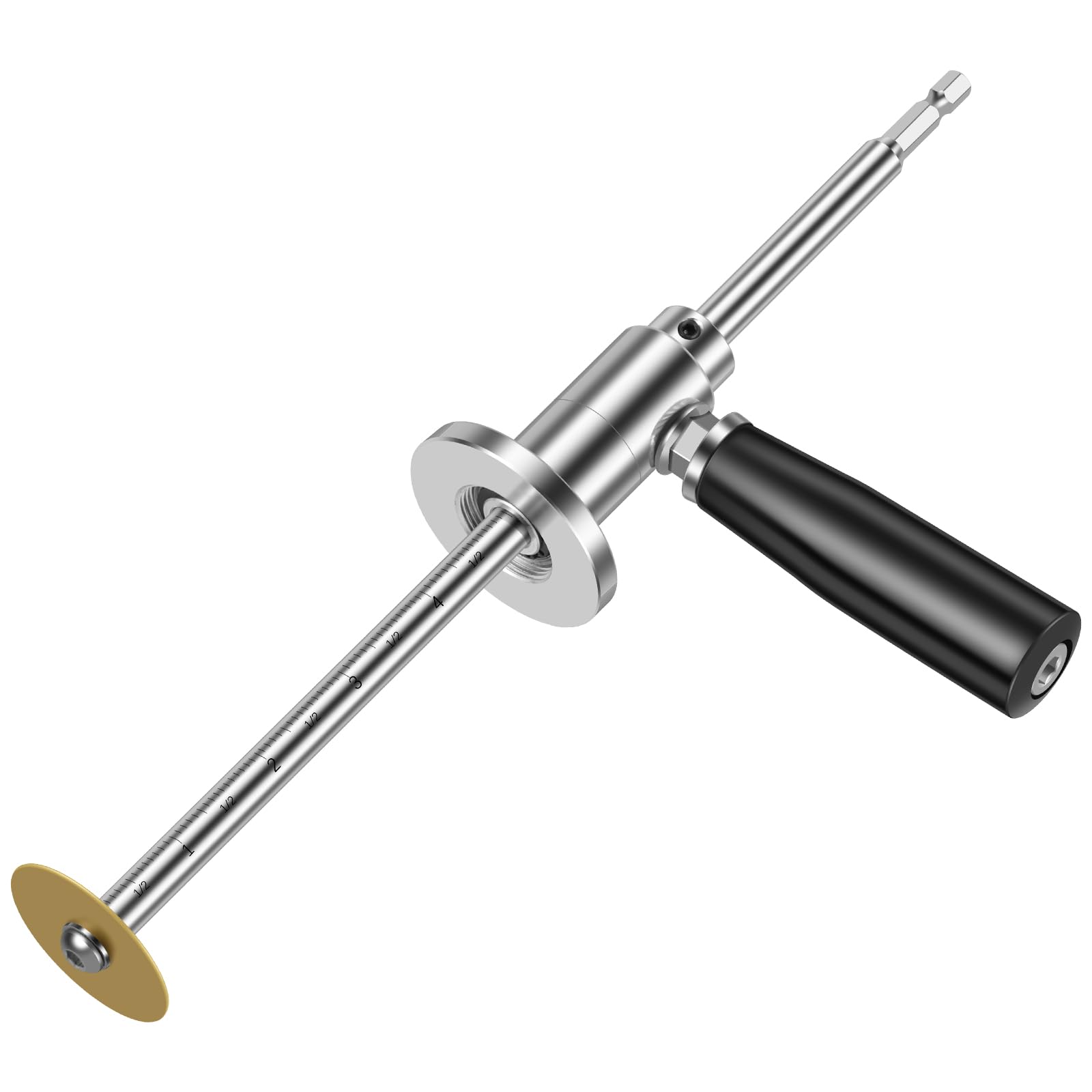 Photo 1 of Inside Cutter for PVC Pipe with 1PC Diamond Grit Cutting Wheel and 1/4" Hex Shank, 7 Inch Adjustable Cutting Depth Stainless Steel Plumbing Cutter Tool Fit for 1-1/2 Inch to 8 Inch Cut