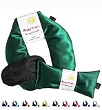 Happy Wraps Herbal Neck Wrap with Eye Pillow and Sleep Mask - Emerald