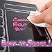 Menu Meal Planner Dry Erase Magnetic for Refrigerator. 3 YEAR WARRANTY - MONDAY thru SATURDAY Chalkboard Style