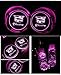 JSAMZ Car Logo LED Cup Pad led Cup Coaster USB Charging Mat Luminescent Cup Pad LED Mat Interior Atmosphere Lamp Decoration Light (Cadillac)
