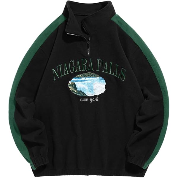 Amazon.com: ZAFUL Men's Letters Embroidered Raglan Sleeve Quarter