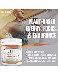 Polvo de pre-entrenamiento vegano totalmente natural, a base de plantas, apto para Keto y vegano,...