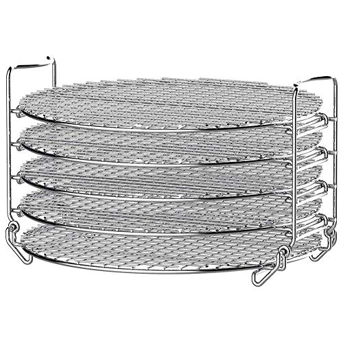 Grill Stand Air Fryer With Five Stackable Layers Food Grade Stainless Rack Accessories Steel Dehydrator